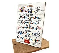 Pegasus Designs Friends TV Show Quotes Plaque, Joey, Rachel, Monica, Phoebe, Ross - Wooden Sign, Medium (13.5 cm x 19.5 cm), Wall Mount, Tabletop