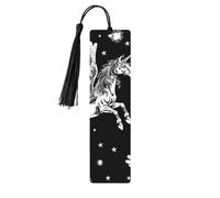 Pegasus Flight Double-Sided Printed Wooden Bookmarks 5pcs, Women Presents for Book Lovers Cool Notebook Accessories Birthday Presents for Men(5 Piece Set)