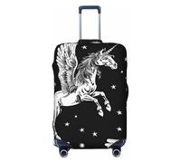 Pegasus Flight Elastic Travel Luggage Cover Suitcase Protector, Print Suitcase Baggage Cover Anti-Scratch