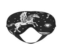 Pegasus Flight Print Sleep Mask with Adjustable Strap, Comfortable Eye Cover for Travel, Yoga, Napping, Sleeping & Relaxation
