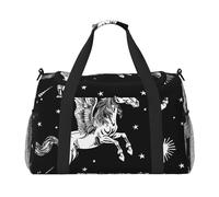 Pegasus Flight Waterproof Weekender Bags Duffel Bag Large Carry On Hand Luggage Bags Foldable Tote Bag for Travel Sports Gym Dance
