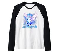 Pegasus Flying Horse Cosmic Universe Fantasy Design Raglan Baseball Tee