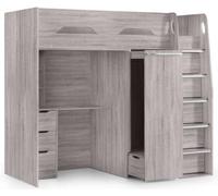 Pegasus Grey Oak Effect Highsleeper Bed