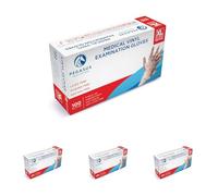 Pegasus Healthcare | Extra Strong Disposable Vinyl Examination Gloves | Colour - Clear | Medical Latex and Powder Free | Size - X-Large | 100 Gloves (Pack of 4)