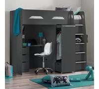 Pegasus Highsleeper Bed - Dark Grey
