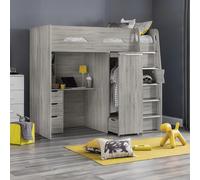 Pegasus Highsleeper Bed - Grey Oak