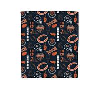 Pegasus Home Fashions Chicago Bears 50'' x 60'' Collage Icons Polar Fleece Blanket