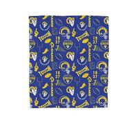 Pegasus Home Fashions Los Angeles Rams 50'' x 60'' Collage Icons Polar Fleece Blanket
