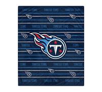 Pegasus Home Fashions Tennessee Titans 60'' x 80'' Logo Stripe Flannel Fleece Blanket