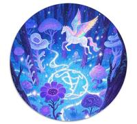 Pegasus Jigsaw Puzzles Puzzle for Adults Kids. 1000 Piece Magical Forest Whimsical Challenge Toy Educational Game Home Decoration for Educational Games Gifts 1000pcs (67.5x67.5cm)