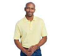 Pegasus Men's 2 Pack Plain Pique Polo Shirts in Yellow | Size: 3XL Pegasus Yellow 3XL