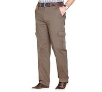 Pegasus Men's Cargo Trouser with Hidden Stretch Waistband Functional and Comfortable Pants Bark 32W / 29L
