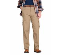Cargo Trousers with Hidden Stretch Waistband Pegasus Brown 36L