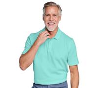 2 Pack Plain Pique Polo Shirts Pegasus Mint L