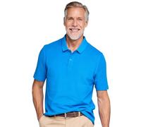 Pegasus Men's Classic 2 Pack of Plain Pique Polo Shirts Soft Knit Collar & Cuffs Royal Blue XXL