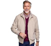 Pegasus Men's College Blouson Jacket Lightweight Showerproof Zip Fastening in Off-White | Size: Medium Pegasus Off-White M