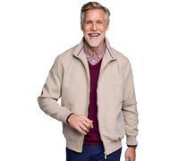 Pegasus Men's College Blouson Jacket Lightweight Showerproof Zip Fastening in Off-White | Size: Small Pegasus Off-White S