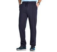 Pegasus Men's Cotton-Rich Stretch Waist Jersey Trousers Navy 50-52W / 27L