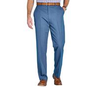 Pegasus Men's Easy-Care Water & Stain Resistant Trousers with Hidden Stretch in Mid Blue | Size: 44L Pegasus Mid Blue 44L