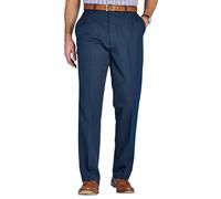 Pegasus Men's Easy-Care Water & Stain Resistant Trousers with Hidden Stretch in Navy | Size: 32L Pegasus Navy 32L