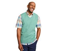 Pegasus Men's Elegant Cable Knit Slipover Premium Yarn Ribbed Hem & Cuffs Classic in Mint | Size: XL Pegasus Mint XL