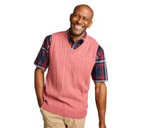 Pegasus Men's Elegant Cable Knit Slipover Premium Yarn Ribbed Hem & Cuffs Classic in Pink | Size: XL Pegasus Pink XL
