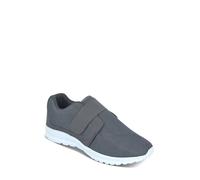 Pegasus Men's Mesh Touch Fasten Trainer Extra Wide in Grey | Size: 9 Pegasus Grey 9