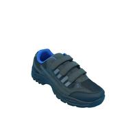 Pegasus Men's Extra Wide H Fit Walking Shoes with Touch Fasten Straps, Cushioned Footbed, Ankle Collar & Rugged Grip Sole Black