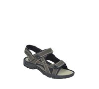 Pegasus Men's Extra Wide Sandals with Touch Fasten Straps, Adjustable Cotton Canvas, Cushioned Breathable Sole for Lightweight Comfort Brown 13