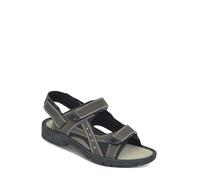 Pegasus Men's Extra Wide Sandals with Touch Fasten Straps, Adjustable Cotton Canvas, Cushioned Breathable Sole for Lightweight Comfort Brown 8