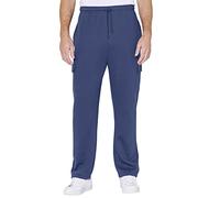 Pegasus Men's Fleece Jog Pant with Cargo Pockets Soft and Comfortable Lounge Pants Navy 36W / 27L