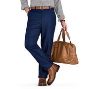 Pegasus Men's Fleece Lined Formal Trouser With Stretch Waist in Navy | Size: 34R Pegasus Navy 34R