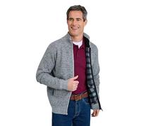 Pegasus Men's Full Zip Fleece Zipper Cardigan Grey 40
