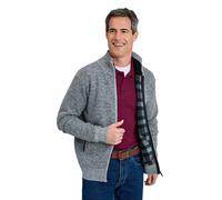 Pegasus Men's Full Zip Fleece Zipper Cardigan in Grey | Size: 3XL Pegasus Grey 3XL