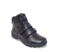 Pegasus Men's Leather Boots Water Resistant Touch Fasten Wide Fit in Black | Size: 11 Pegasus Black 11