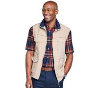 Pegasus Men's Lightweight 7 Pocket Travel Gilet in Off-White | Size: Small Pegasus Off-White S