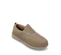 Pegasus Men's Lightweight Mesh Slip-on Comfort Trainers Beige