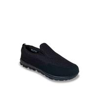 Pegasus Men's Lightweight Mesh Slip-on Comfort Trainers in Black | Size: 10 Pegasus Black 10