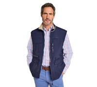 Pegasus Men's Lightweight Nylon Multi Pocket Travel Gilet, Breathable Mesh Lined & Quick Dry Sleeveless Utility Vest Navy 54-56