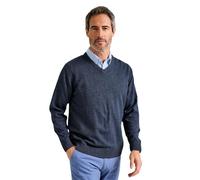 Pegasus Men's Luxury Cotton V Neck Sweater Navy M