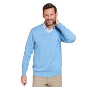 Pegasus Men's Luxury Cotton V Neck Sweater Sky XXL
