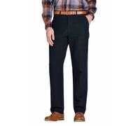 Pegasus Men's Moleskin Trousers with Hidden Stretch Waist Soft Brushed Cotton Warm in Navy | Size: 38R Pegasus Navy 38R