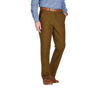 Pegasus Men's Moleskin Trousers with Hidden Stretch Waist Soft Brushed Cotton Warm in Walnut | Size: 38L Pegasus Walnut 38L