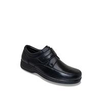 Pegasus Men's Premium Comfort Leather Touch Fasten Shoe in Black | Size: 9 Pegasus Black 9