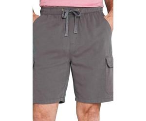Pegasus Men's Pull On Cotton Cargo Short Charcoal
