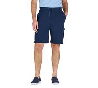 Pegasus Men's Pull On Cotton Shorts (2 Pack) Soft Pique Fabric with Elasticated in Navy | Size: Medium Pegasus Navy M