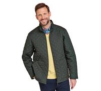 Pegasus Men's Quilted Jacket with Pockets, Full Zip, Lightweight Weatherproof Coat in Olive | Size: Large Pegasus Olive L