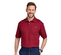 Pegasus Men's Seersucker Polo Shirt, 100% Cotton Polo with Chest Pocket, Lightweight & Casual Summer Top Burgundy