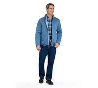 Pegasus Men's Sherpa Lined Fleece Jacket Warm Winter Jacket with Zipper Pockets Casual & Outdoor Wear Denim XXL