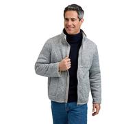 Pegasus Men's Sherpa Lined Fleece Jacket Warm Winter Jacket with Zipper Pockets in Grey | Size: 2XL Pegasus Grey 2XL